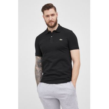 Lacoste polo de bumbac culoarea negru, uni PH4012-001