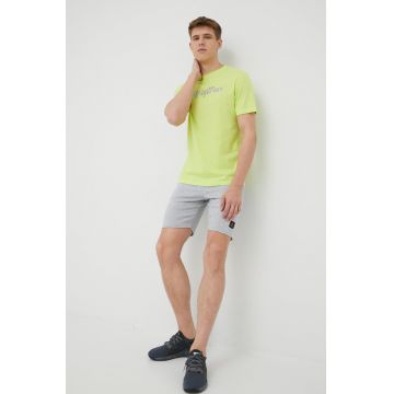 RefrigiWear tricou din bumbac culoarea verde, cu imprimeu