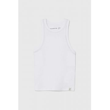 Abercrombie & Fitch top copii culoarea alb