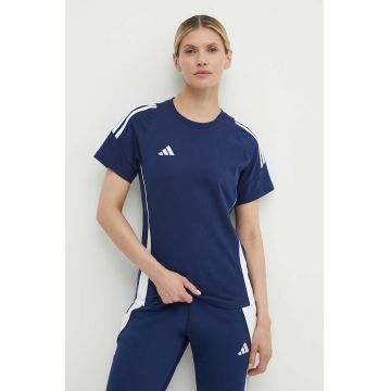 adidas Performance tricou de antrenament Tiro 24 culoarea albastru marin, IR9354