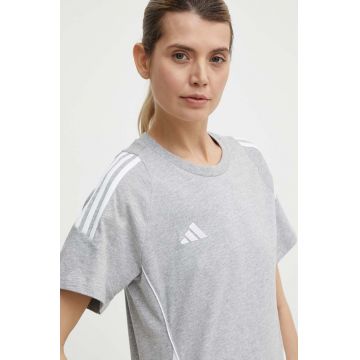 adidas Performance tricou Tiro24 femei, culoarea gri, IR9355