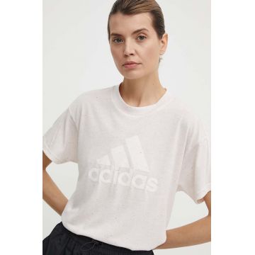 adidas tricou femei, culoarea roz, IS3629