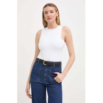 BOSS top femei, culoarea alb, 50512085