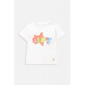 Coccodrillo tricou bebe culoarea alb, cu imprimeu