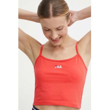 Fila top Loni femei, culoarea rosu, FAW0745