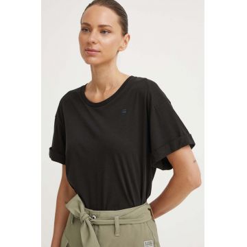 G-Star Raw tricou din bumbac femei, culoarea negru