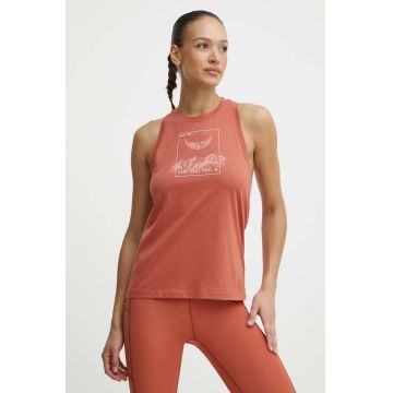 Mammut top sport Core femei, culoarea rosu