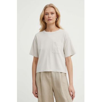 Max Mara Leisure tricou culoarea bej 2416360000000