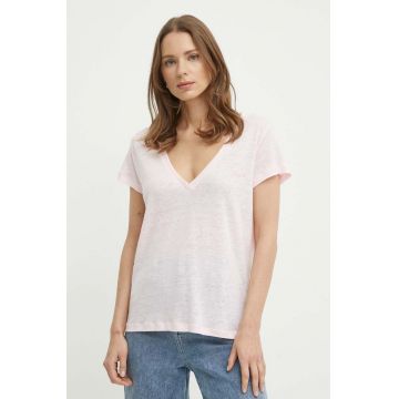 Pepe Jeans tricou de in LEIGHTON culoarea roz, PL505855