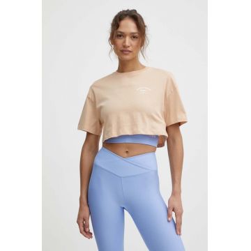 Roxy tricou Essential Energy femei, culoarea bej, ERJKT04119