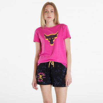 Tricou Under Armour Project Rock W Underground Core T Astro Pink/ Black