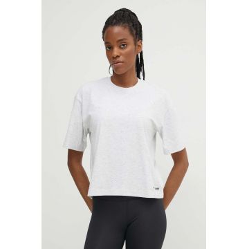 Hummel tricou Ultra Boxy femei, culoarea gri