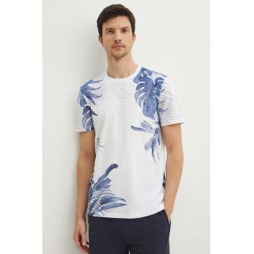 Medicine tricou din bumbac barbati, culoarea alb, modelator