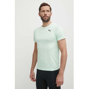 Puma tricou de antrenament Favourite Blaster culoarea verde, uni, 522351