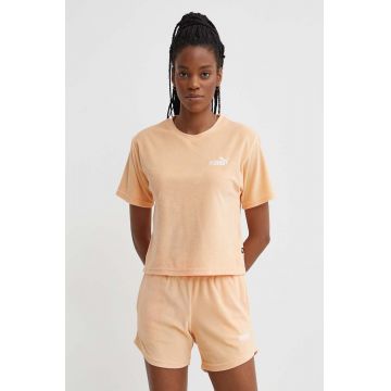 Puma tricou femei, culoarea portocaliu, 677947