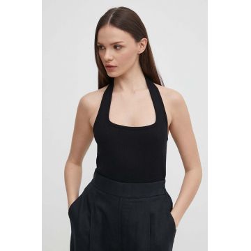 Sisley top femei, culoarea negru