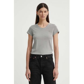 G-Star Raw tricou din bumbac femei, culoarea gri