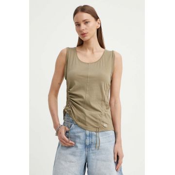 G-Star Raw tricou din bumbac femei, culoarea verde, D24660-4107