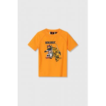 Lego tricou de înot pentru copii culoarea portocaliu