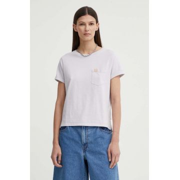 Levi's tricou din bumbac femei, culoarea violet