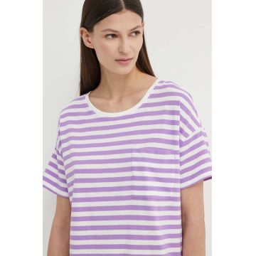 Marc O'Polo tricou din bumbac DENIM femei, culoarea violet, 5000005152