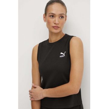 Puma top femei, culoarea negru, 624266