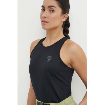 Rossignol top sport Plain femei, culoarea negru, RLMWY12