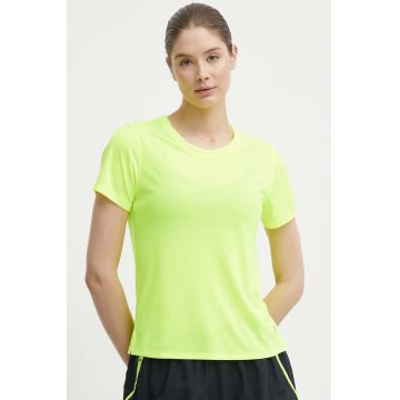 Under Armour tricou de alergare Streaker culoarea galben