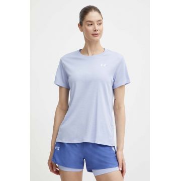 Under Armour tricou de antrenament Tech Textured culoarea violet