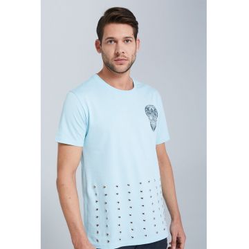 Tricou de bumbac organic cu nituri