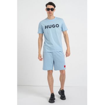 Tricou regular fit cu logo contrastant Dulivio