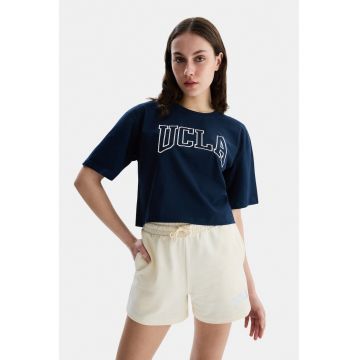 Tricou crop de bumbac Helena