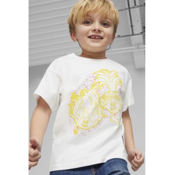 Tricou din bumbac cu model cu troli