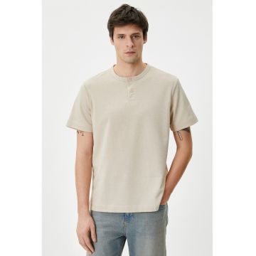 Tricou Henley uni