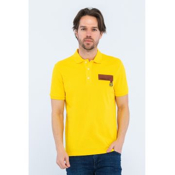 Tricou polo cu aplicatie logo