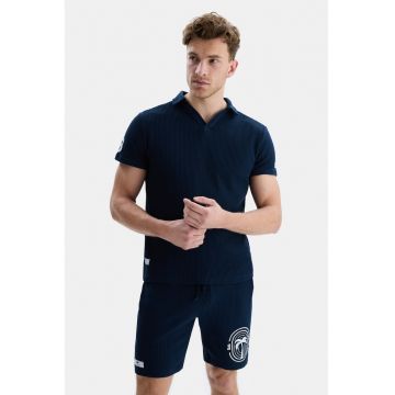 Tricou polo texturat Russel