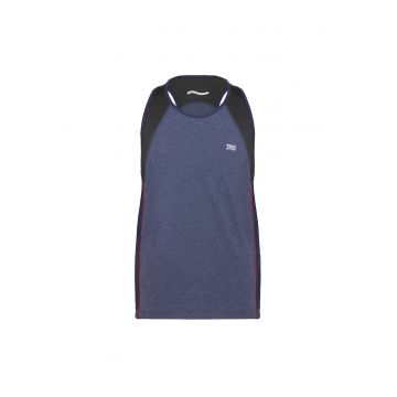 Top cu model colorblock pentru alergare Racer