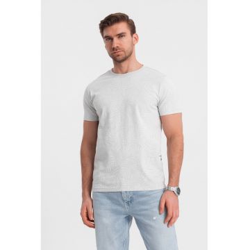 Tricou cu model si decolteu la baza gatului