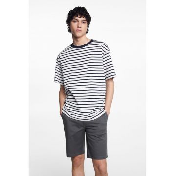 Tricou din bumbac cu model in dungi Venecia