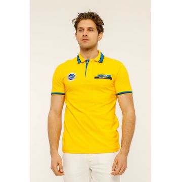 Tricou polo de bumbac Manu