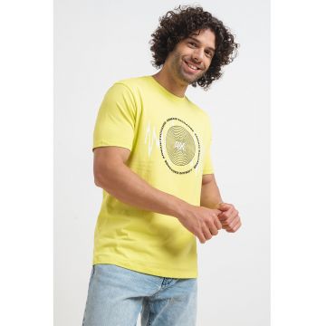 Tricou de bumbac cu imprimeu grafic