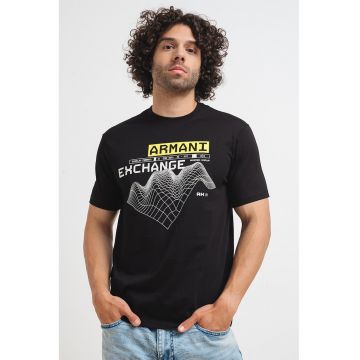 Tricou de bumbac cu imprimeu logo