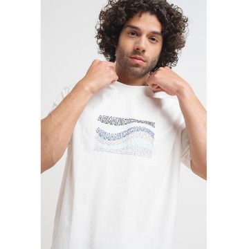 Tricou de bumbac cu imprimeu text