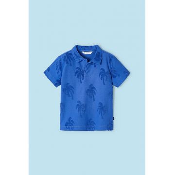 Tricou polo cu model tropical