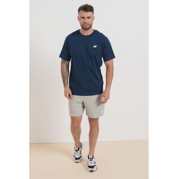 Tricou relaxed fit cu decolteu la baza gatului