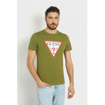 Tricou slim fit cu logo