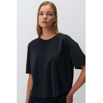 Tricou crop lejer din amestec de modal