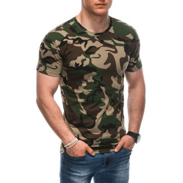 Tricou cu imprimeu camuflaj