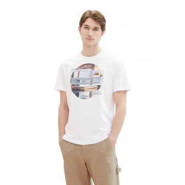 Tricou de bumbac cu imprimeu foto