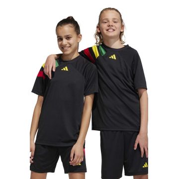 adidas Performance tricou copii FORTORE23 JSY Y culoarea negru, cu imprimeu, IK5730